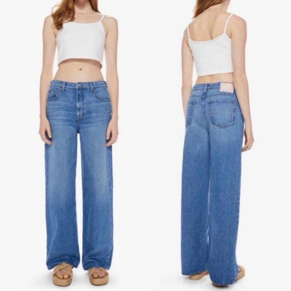 Snacks by Mother The Yummy Puddle Jeans in Delicious Memories Blue Size 25